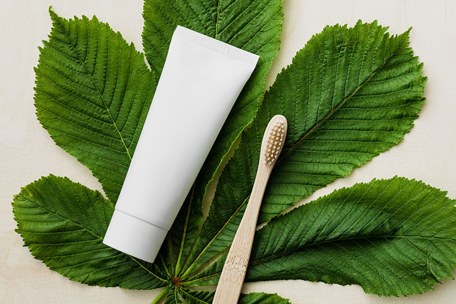organic brush toothpaste